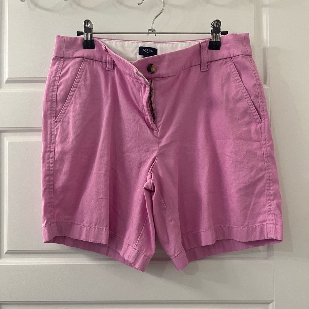 J. Crew Pink Chino Shorts Relaxed Fit Cotton